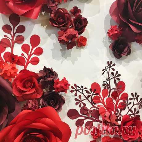 ❤️Just a closer view of our paper floral installation. ❤️