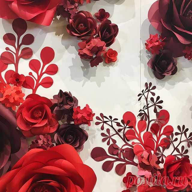 ❤️Just a closer view of our paper floral installation. ❤️