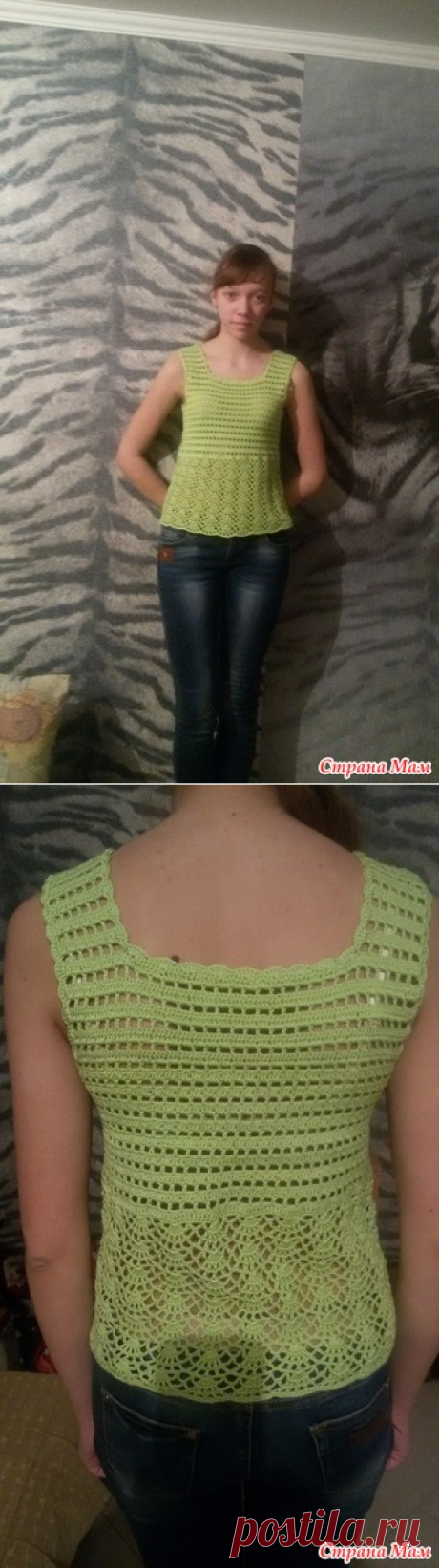 . Летняя маечка-топик для девочки - Все в ажуре... (вязание крючком) - Страна Мам