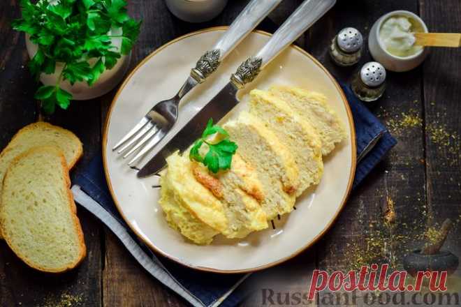 Рецепт: Суфле из куриного фарша со сливками (в духовке) на RussianFood.com