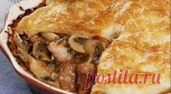 На ужин! Запеканка с мясом и грибами — Фактор Вкуса