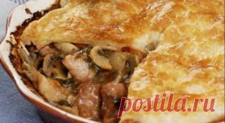 На ужин! Запеканка с мясом и грибами — Фактор Вкуса