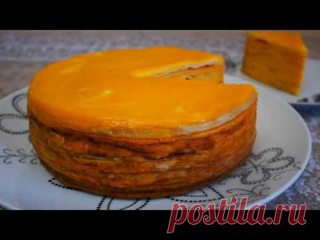 ЦАРСКИЙ блинный торт НЕВЕРОЯТНЫЙ вкус и аромат с сырно-тыквенной начинкой