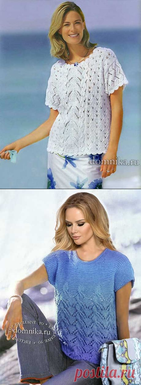 Вязаные кофточки для полных женщин - подробное описание и схемы