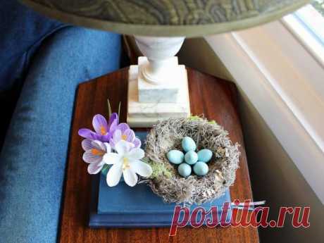 How to Craft a Faux Bird's Nest With Robin's Eggs | HGTV