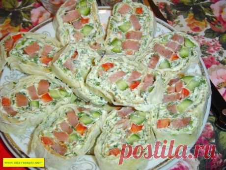 Рулет из лаваша с горбушей рецепт с фото пошагово - 1000.menu