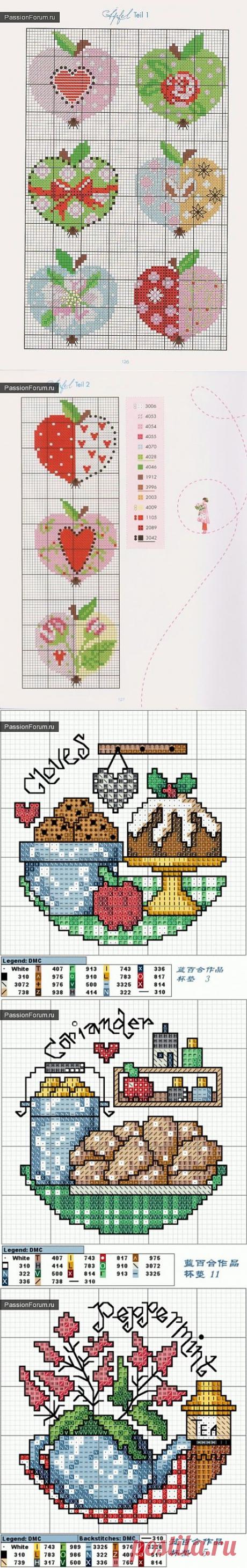 ДЛЯ КУХНИ. ЧАСТЬ 6 / Вышивка крестиком / PassionForum - мастер-классы по рукоделию