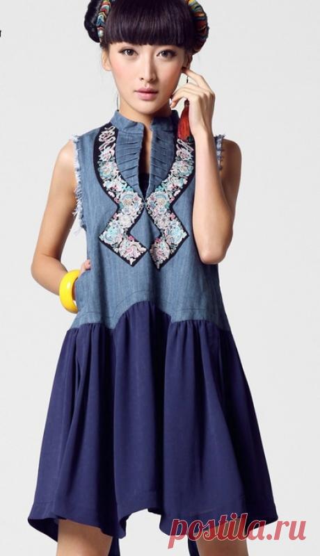 Аппликации и вышивка одежды в китайском исполнении