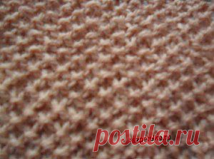 Жемчужный узор спицами. Схема + описание. | razpetelka.ru