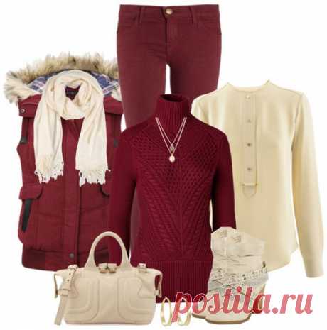 Роскошный бордовый: 19 стильных образов для шикарных женщин