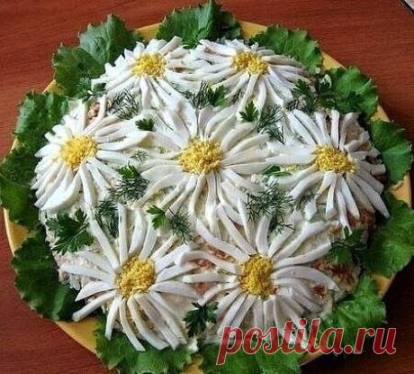 ТОП-10 САЛАТОВ В ВИДЕ ЦВЕТОВ 
Отличная идея для праздничного стола!