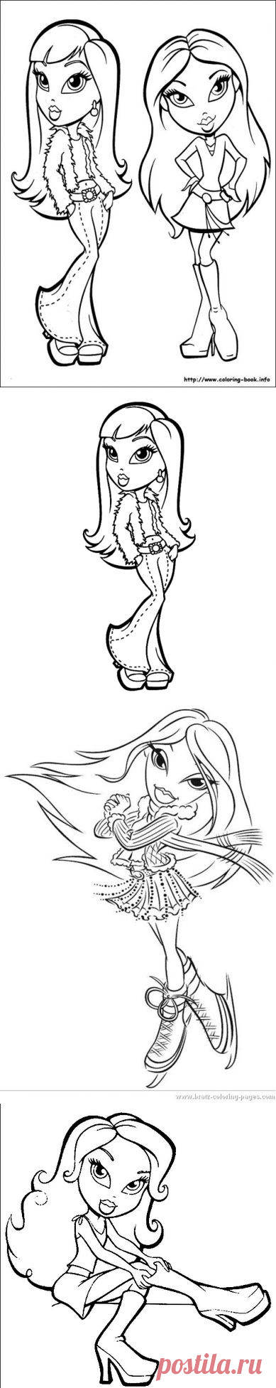 Отрисовки Bratz.