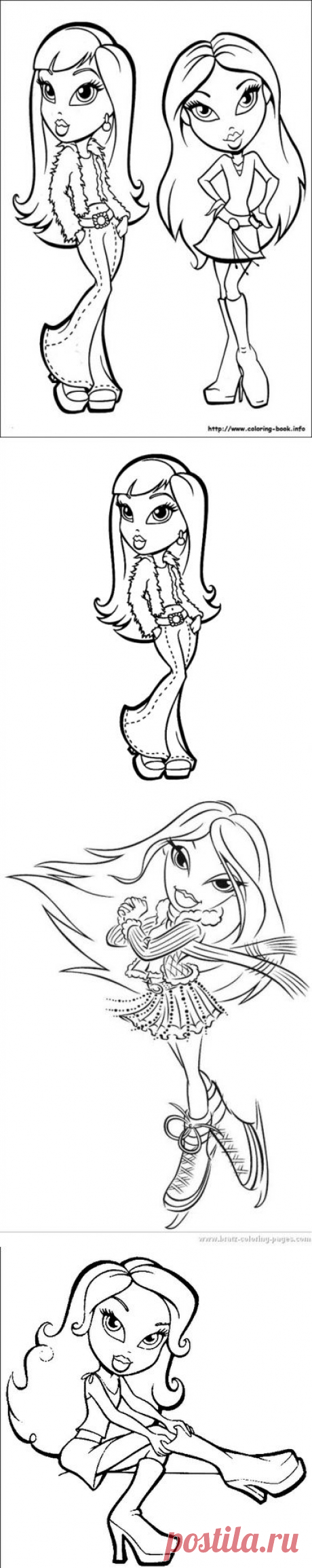 Отрисовки Bratz.