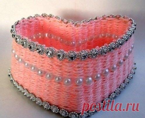 Корзинка в форме сердца
