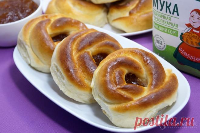 Булочки с повидлом - Пошаговый рецепт с фото. Выпечка