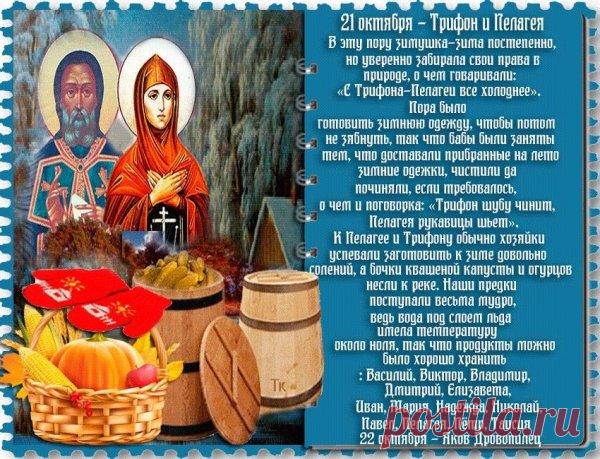 Пелагею раньше звали «голубицей», а Трифона — заступником всех живущих. Пусть и в наши дни они принесут в дома уют, защиту и тишину. С праздником душевного равновесия и Божьего света!
Трифон и Пелагея открытки