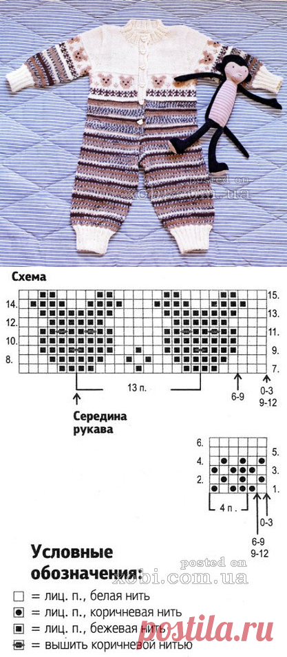 Комбинезон с мишками