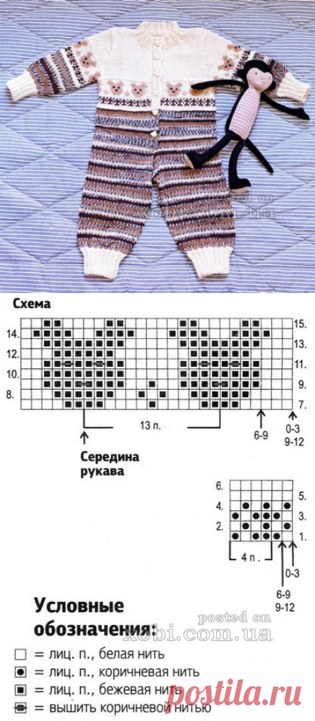 Комбинезон с мишками