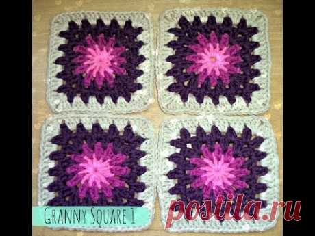 Aprender a hacer GRANNY SQUARE - How to make GRANNY SQUARE (TUTORIAL)