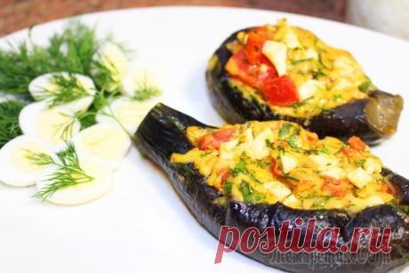 Баклажаны фаршированные овощами по-грузински! Идем в ногу с сезоном:)