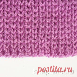 Трубчатый набор петель спицами. Фотоурок и видеоурок по вязанию.