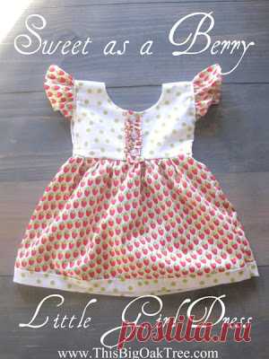 This Big Oak Tree: Sweet as a Berry Little Girl Dress {tutorial}