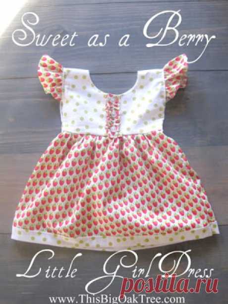 This Big Oak Tree: Sweet as a Berry Little Girl Dress {tutorial}