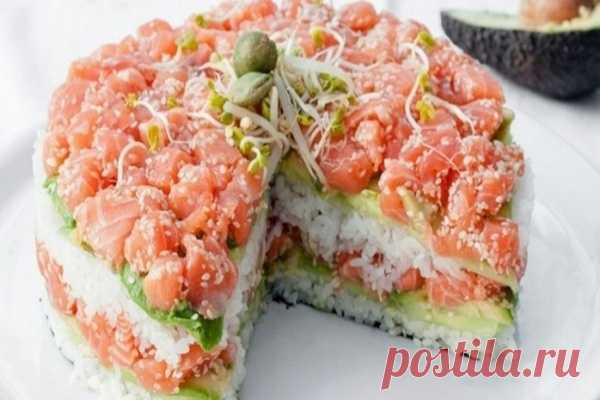 САЛАТ «СУШИ» – НЕВЕРОЯТНО ВКУСНО, НЕ ОТЛИЧИТЬ ОТ НАСТОЯЩИХ! | Краше Всех