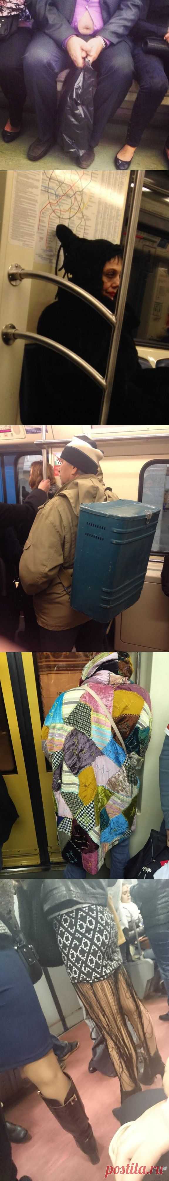 Осторожно, здесь может быть ваша фотография: мода в метро (34 фото)