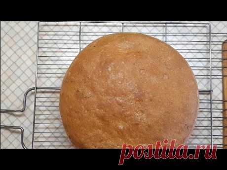 пшенично-ржаной хлеб без замеса на пресованных дрожжах.
