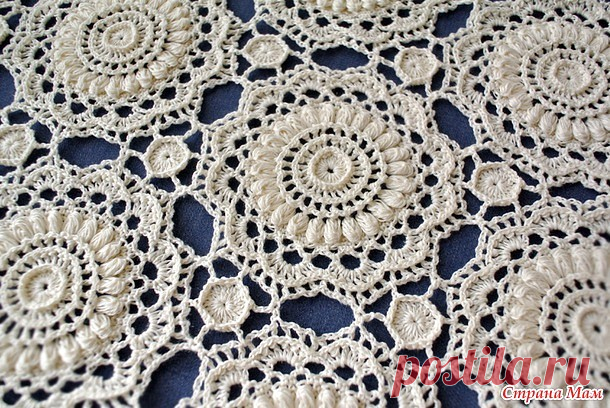 Цветочный мотив. Мастер-класс.
#УрокиВязания