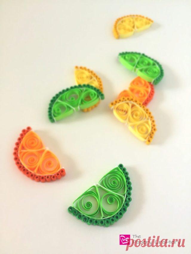 How to Make Quilling Paper Citrus Slices - The Papery Craftery