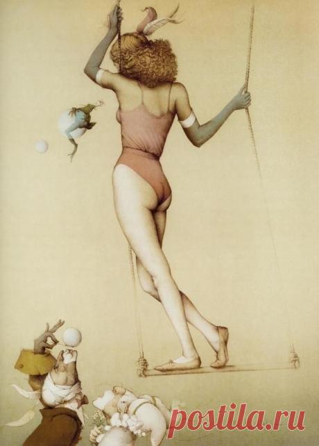 Художник - Майкл Паркс, картина «Дерзкие лягушки»