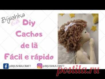 Como fazer cabelo cacheado em lã perfeito, rápido e fácil