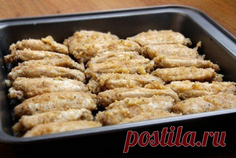 Как приготовить куриные крылышки с сыром пармезан в духовке - рецепт, ингридиенты и фотографии