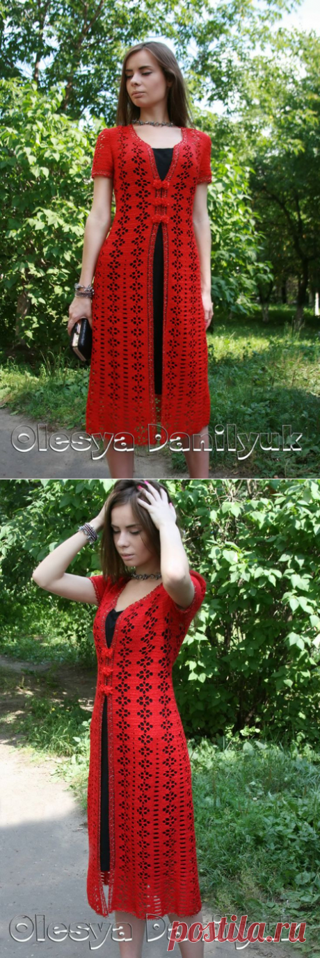 Летний длинный кардган от Олеси Данилюк