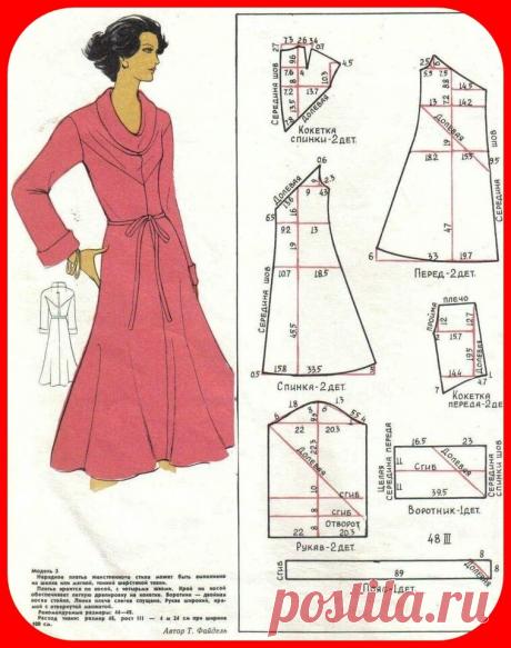 Актуальные выкройки ретро платьев с 48 по 70 размер. | Vasha Economka | Яндекс Дзен