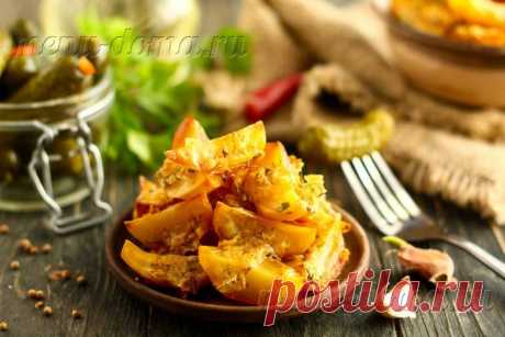 Картошка в духовке с майонезом и чесноком: рецепт с фото