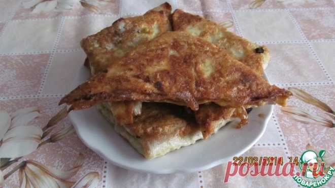 Ленивые чебуреки Кулинарный рецепт