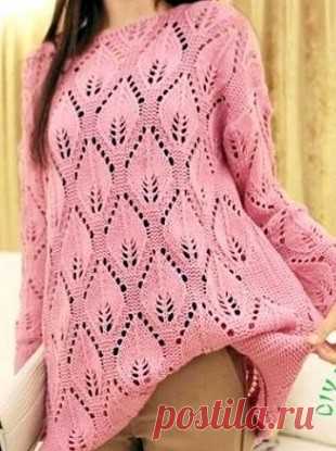 Стильная туника спицами