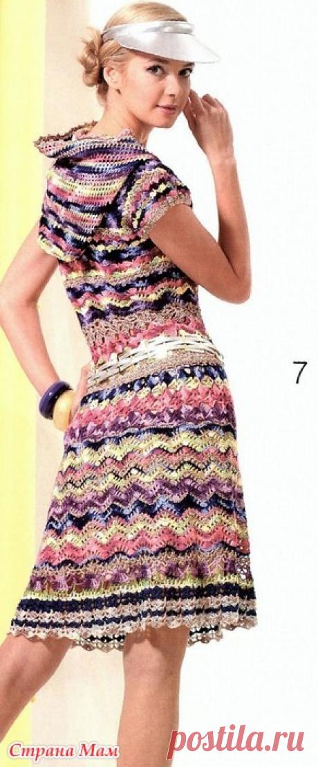 Яркое платье/реглан с капюшоном - Все в ажуре... (вязание крючком) - Страна Мам