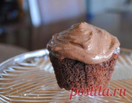 Шоколадные капкейки на красном вине