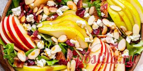 ОСЕННИЙ САЛАТ ИЗ ЯБЛОК И ГРУШ