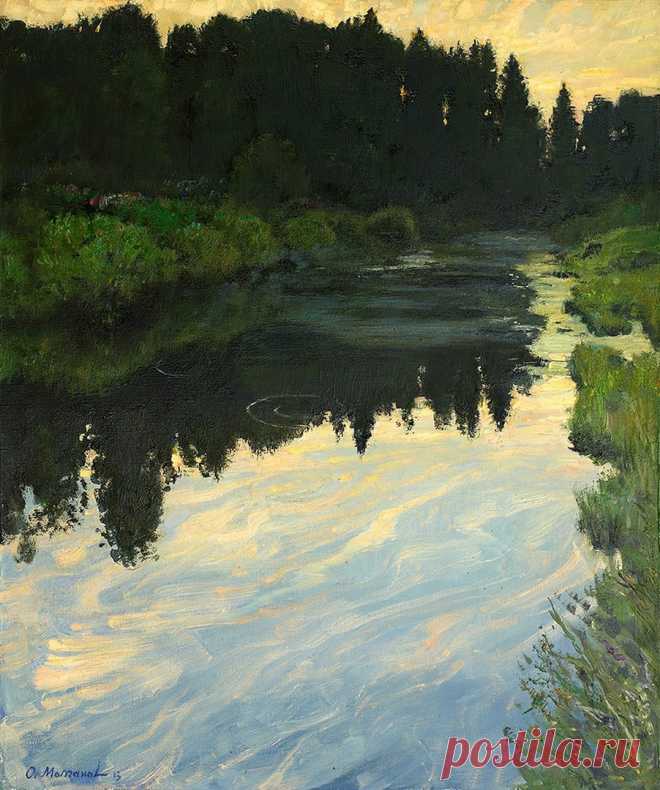 Художник — Олег Молчанов.
«Муаровый закат» (2013)