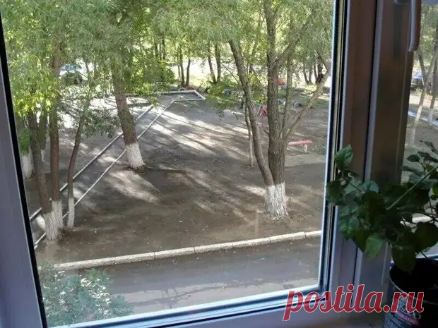 Лайфак для мытья окон.