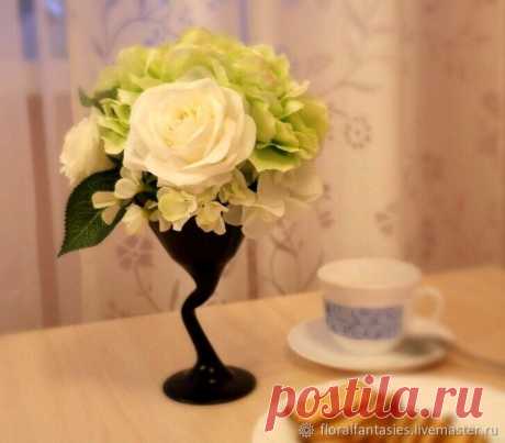 Цветочная композиция "Доброе утро" – купить в интернет-магазине на Ярмарке Мастеров с доставкой