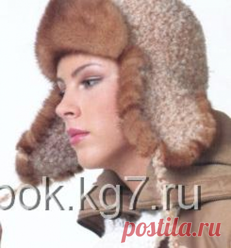 Шапочка с мехом спицами | Клубок