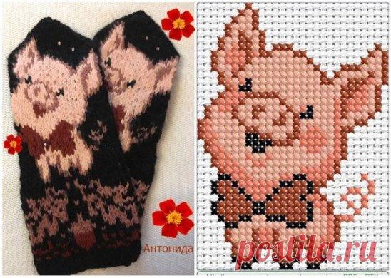 ВЫШИВКА НА РУКАВИЧКИ