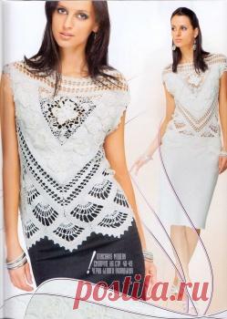 Шикарный топ из Дуплета 145 Кружевные фантазии 6