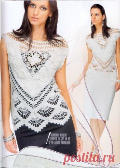 Шикарный топ из Дуплета 145 Кружевные фантазии 6